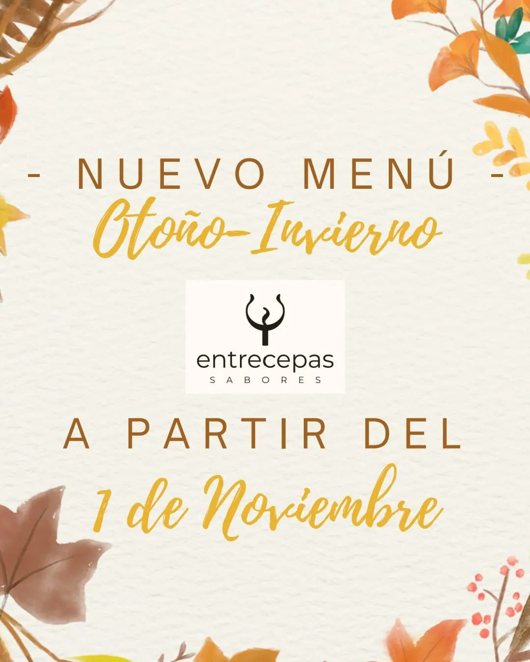 NUEVO MENU DE OTOÑO INVIERNO